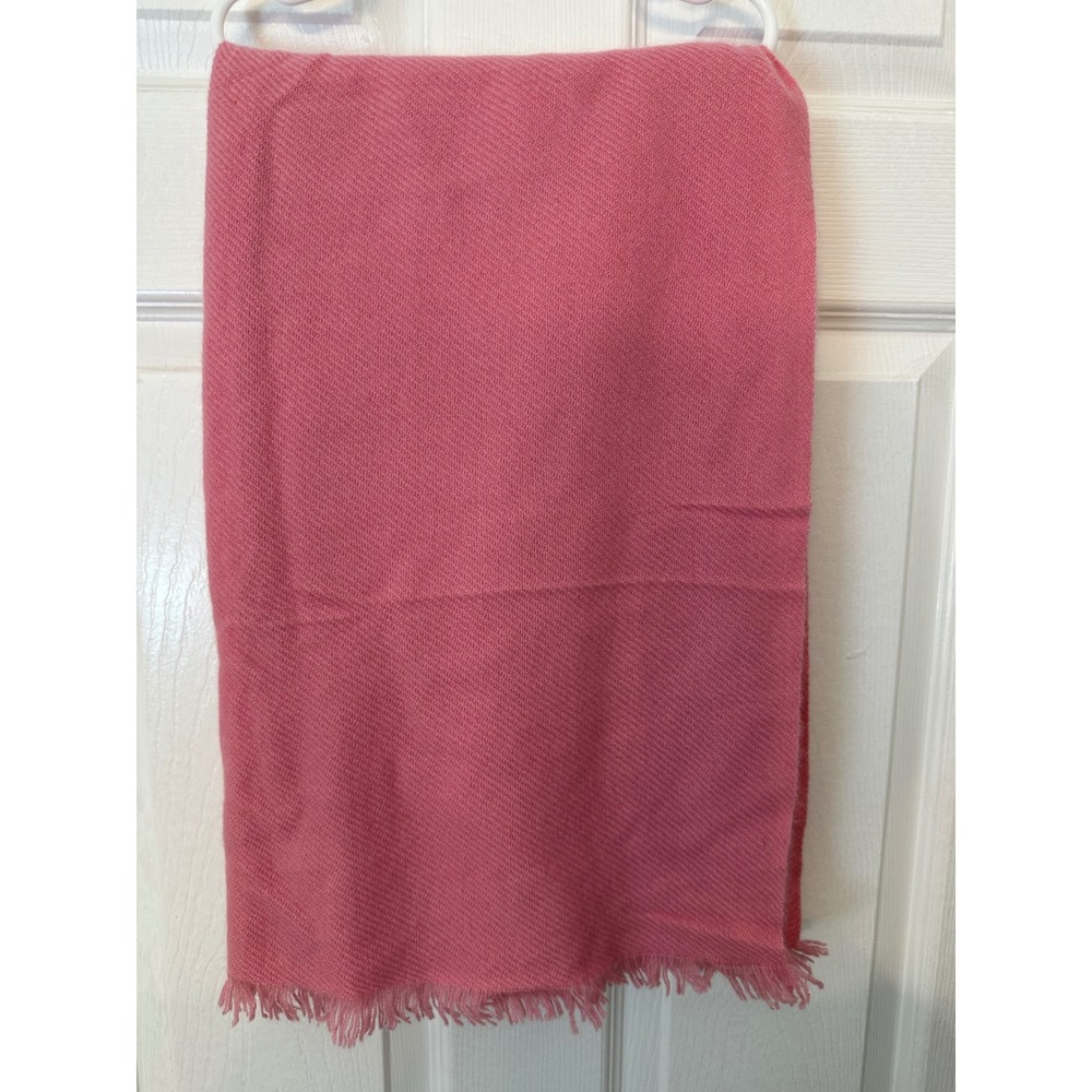 Krishna Pashmina Arts Pink 100% Pashmina Shawl Scarf Hand Made in Nepal Wrap